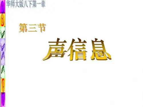 1.3声信息