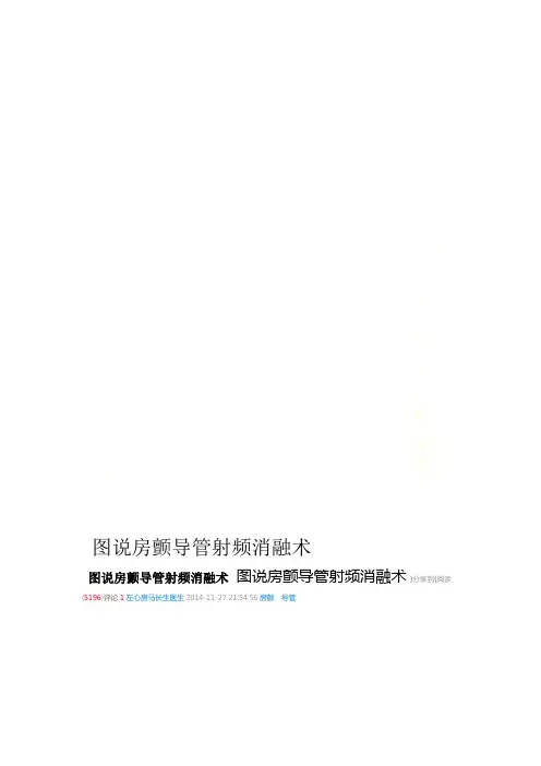 图说房颤导管射频消融术