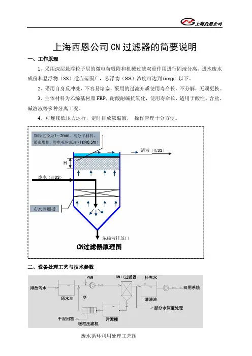 上海西恩公司CN液体过滤器的原理及应用