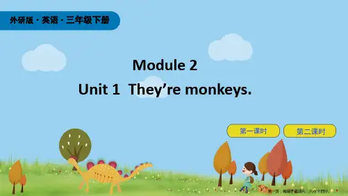 三年级英语下册Module2Unit1They’remonkeys课件外研版三起