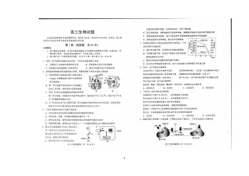 2015菏泽一模 山东省菏泽市2015届高三第一次模拟考试试题及答案 单科生物