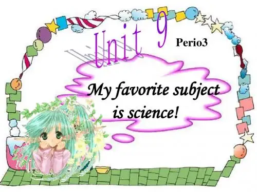 unit9 my_favourite_subject_is_science SectionB
