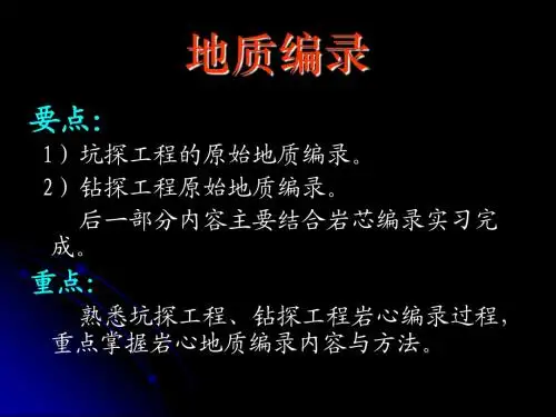 地质编录