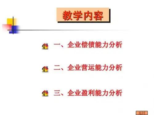财务指标分析