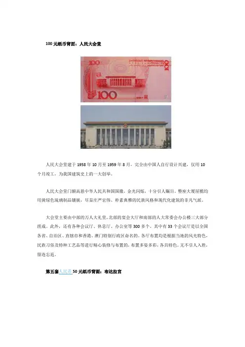 人民币背面风景