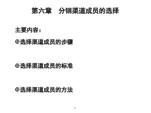 06选择渠道成员