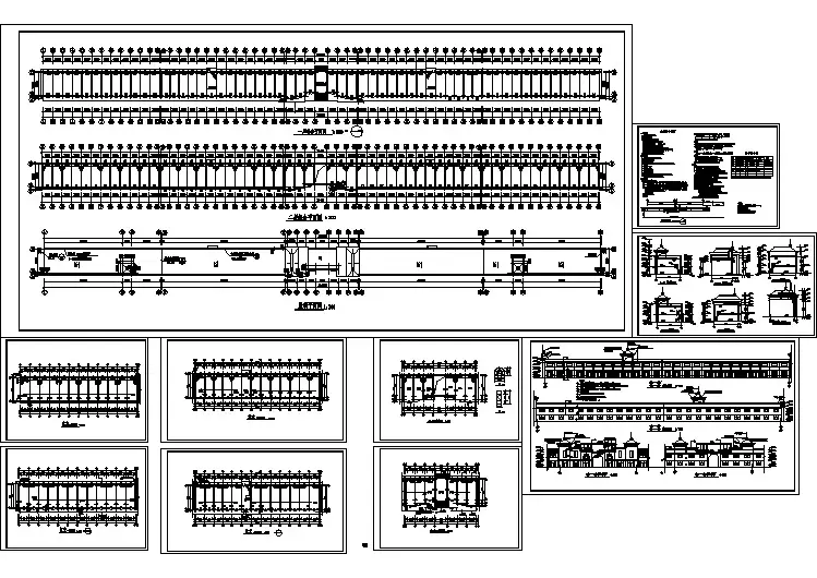二层商业楼门面房建筑设计方案及施工全套CAD图