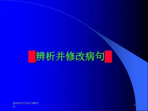 病句专题  上课用