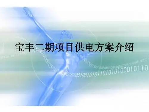 宝丰二期项目供电方案介绍 (2)