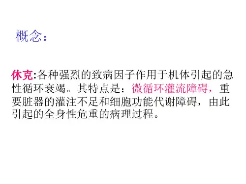 病理生理学-休克