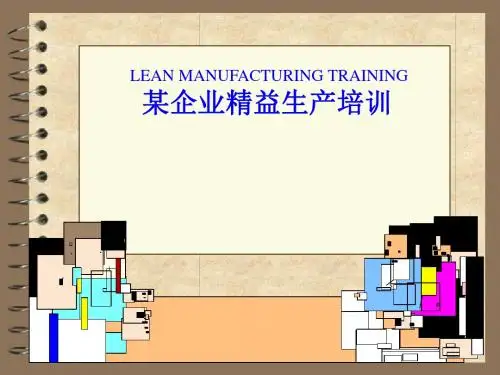 某企业精益生产培训教程(ppt 114页)