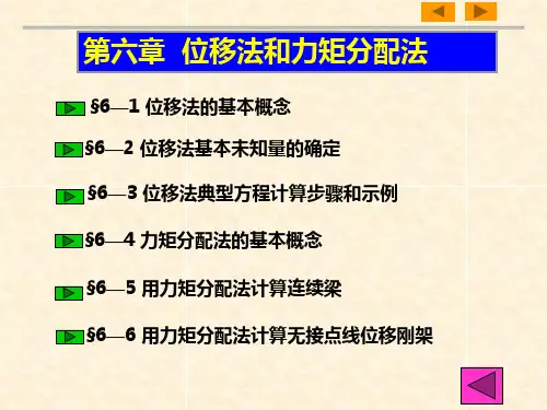 结构力学——6位移法和力矩分配法
