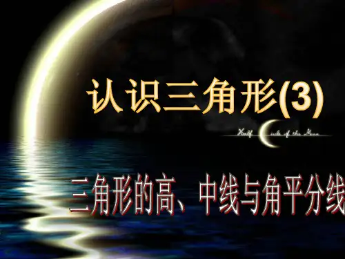 5.1认识三角形3(三线)PPT