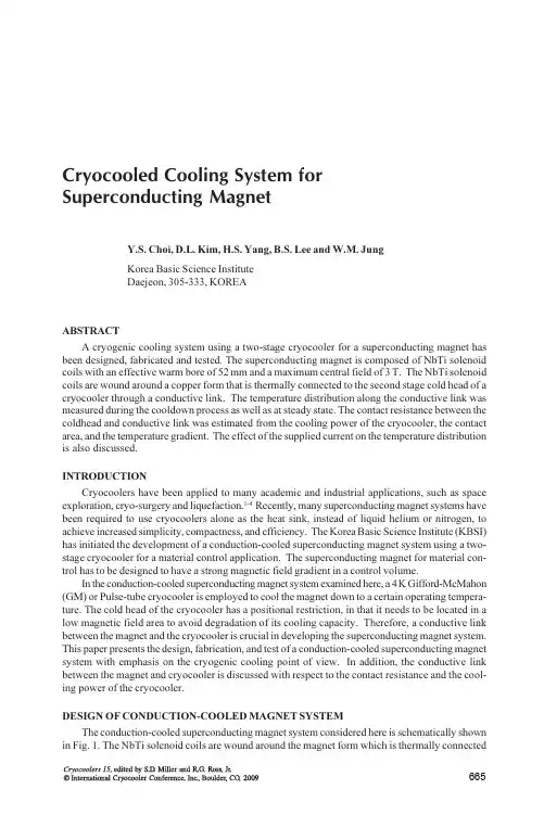 Cryocooled Cooling System for Superconducting Magnet