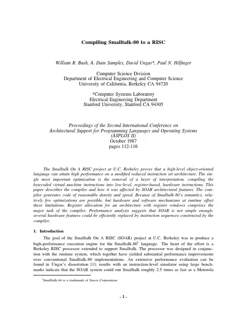 Architectural Support for Programming Languages and Operating Systems