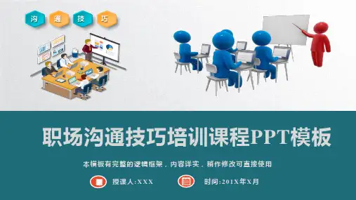 职场员工沟通技巧培训课程PPT模板(完整版)