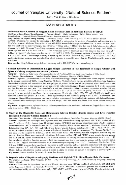 MAIN ABSTRACTS
