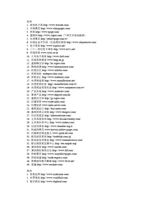 国际商务网站集锦