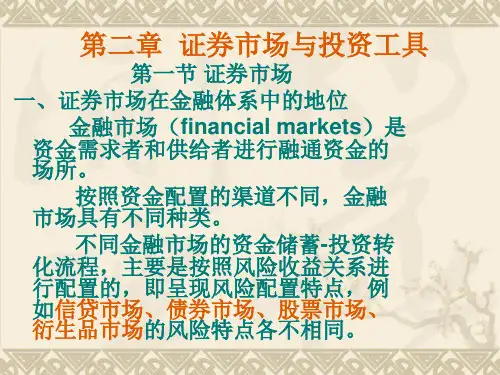 第二章 证券市场与投资工具PPT课件