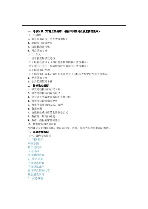 绩效考核系统需求书