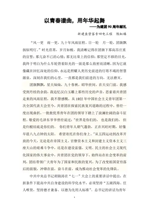 我为团旗添光彩1