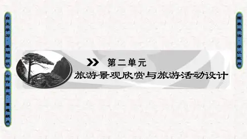 20172018版高中地理第2单元旅游景观欣赏与旅游活动设计第1节旅游资源及其特点课件鲁教版选修3