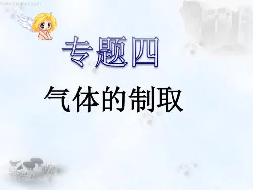 2014年中考 第21课时 专题四气体制取