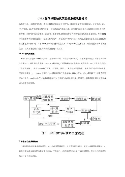 CNG加气标准站仪表自控系统设计总结