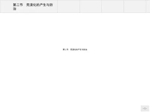 高二地理中图版选修632 荒漠化的产生与防治PPT课件