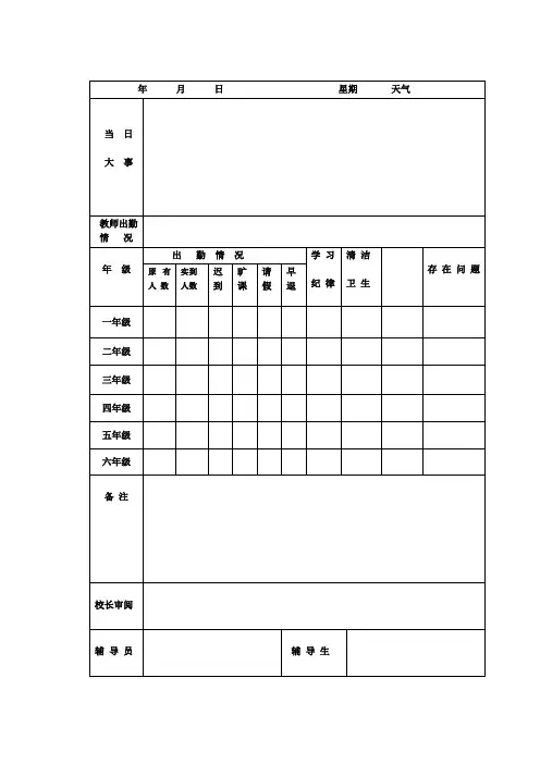 校务日志