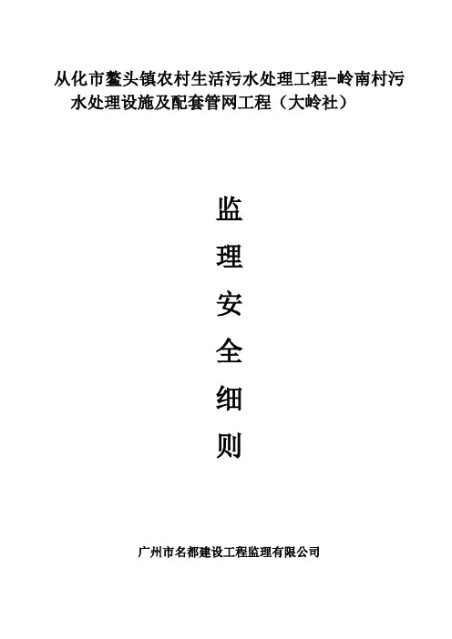 安全监理细则