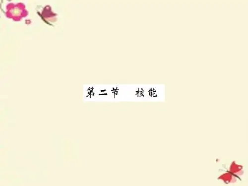 人教版物理九年级第22章第2节《核能》练习课件