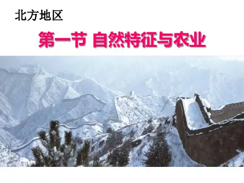 人教版地理八下 北方地区_自然特征与农业