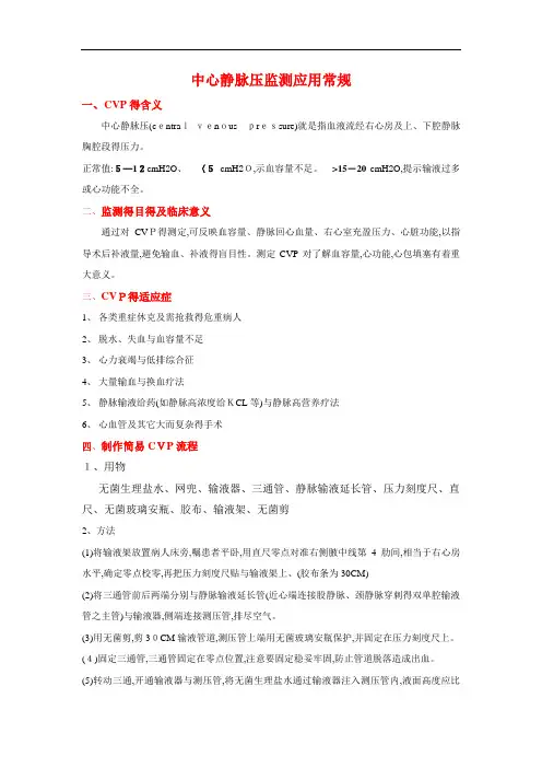 中心静脉压 4