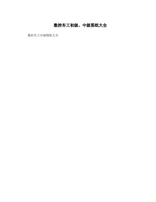 数控车工初级、中级图纸大全