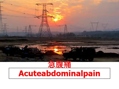 最新急腹痛Acuteabdominalpain