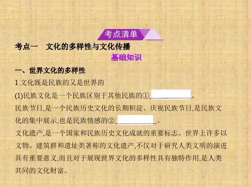 高考政治浙江版 1-专题十 文化传承与创新