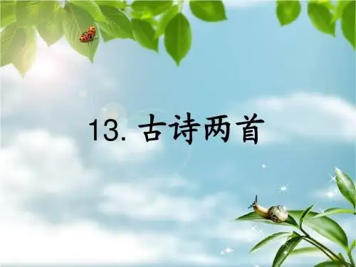 13_古诗两首小池