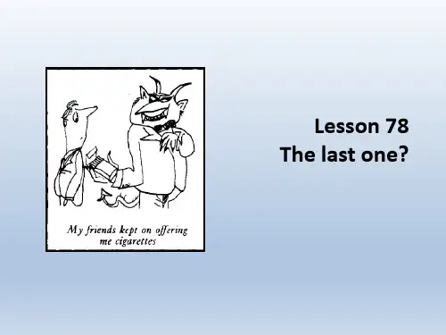 新概念英语第二册Lesson 78 (共111张PPT)