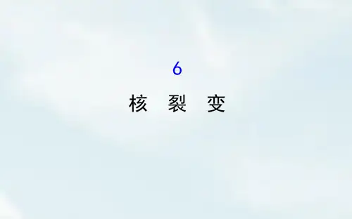 2018-2019学年高二物理(人教版)选修3-5课件:第19章 原子核 19.6