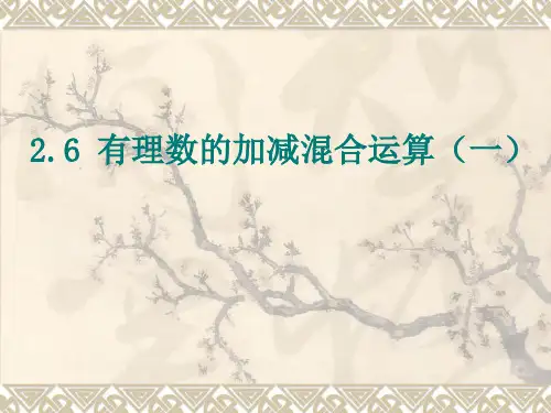 北师大有理数加减混合运算(一)
