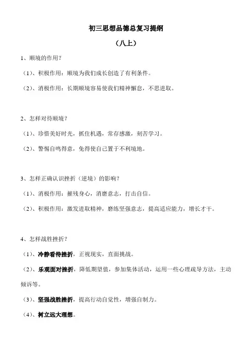 政治总复习提纲(合并版)