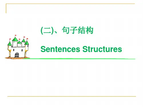 精讲初中英语句子结构