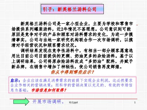 市场营销调研与市场营销信息系统