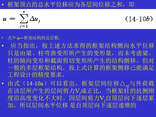 框架结构侧移计算及限值