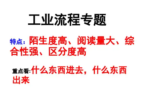 工业流程图题