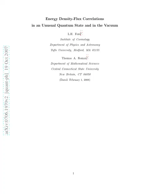 Energy Density-Flux Correlations in an Unusual Quantum State and in the Vacuum