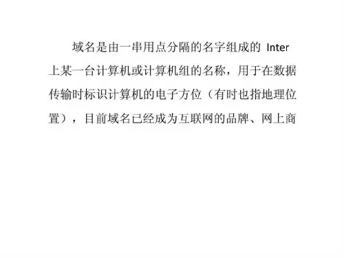 怎样申请网址.ppt