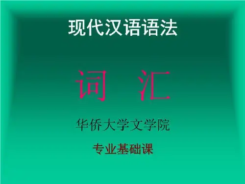 现代汉语语法[1].ppt