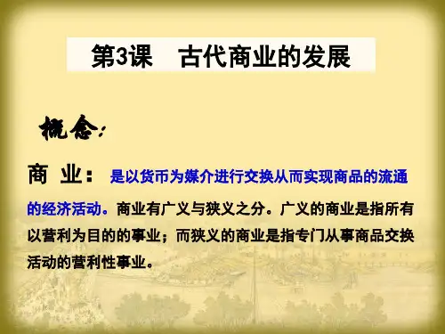 人教版高中历史必修2第一单元第4课 古代的经济政策课件(1)